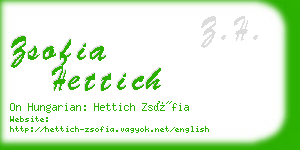 zsofia hettich business card